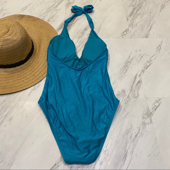 New! VYB Tie Halter One Piece Swimsuit Small - Picture 2 of 9